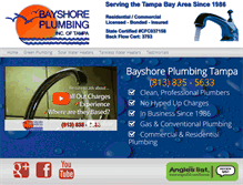 Tablet Screenshot of bayshoreplumbing.net